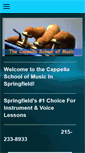 Mobile Screenshot of cappellaschoolofmusic.com